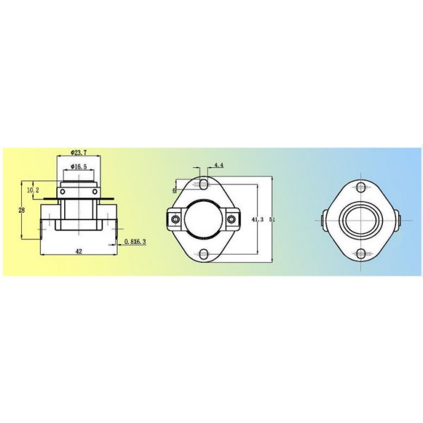250V/20-45A free samples disc bimetal thermostat temperature control for water heater UL VDE RoHS
