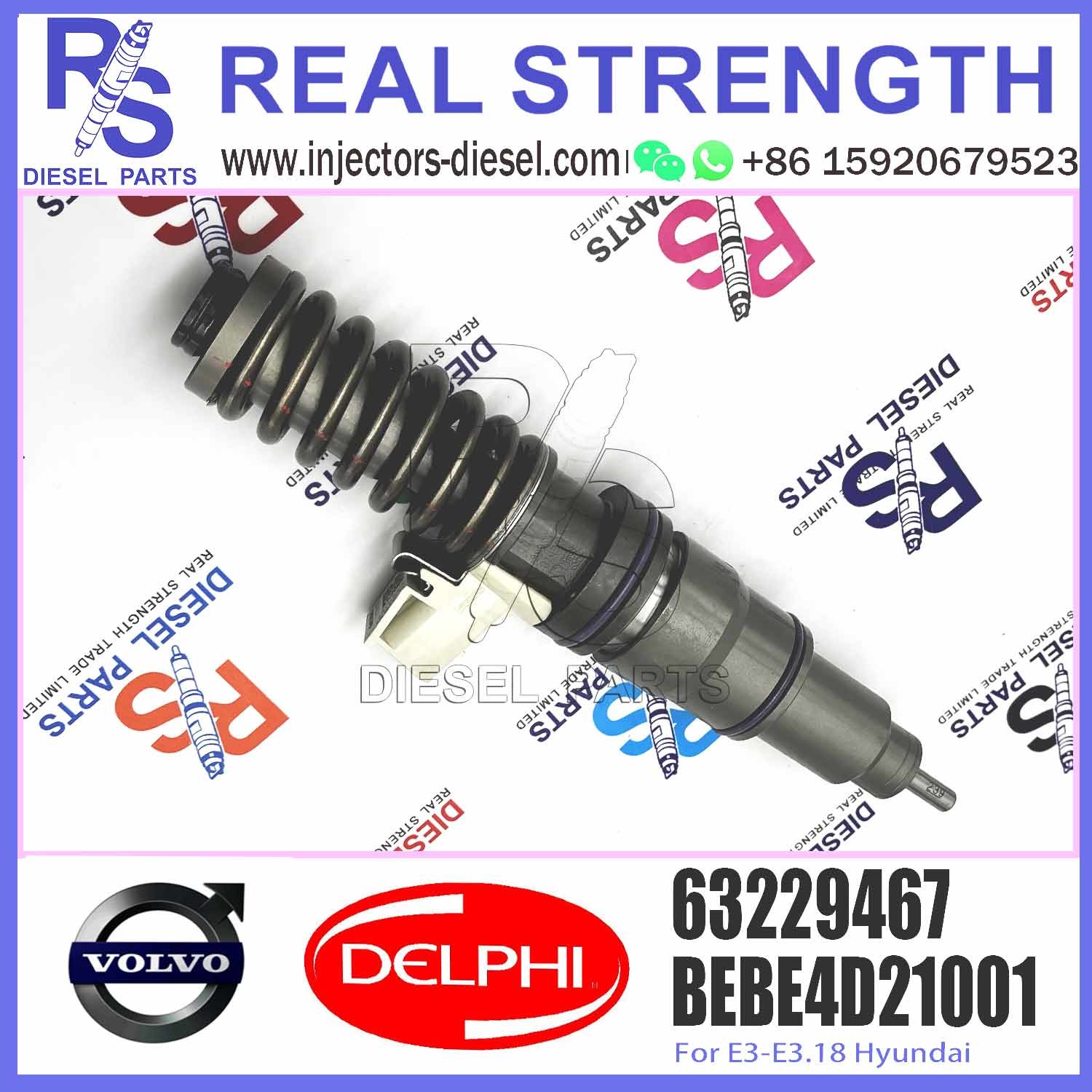 63229476 63229475 Diesel Fuel Injector 33800-82700 63229476 33800-84720 63229467 33800-84830 63229473 63229474