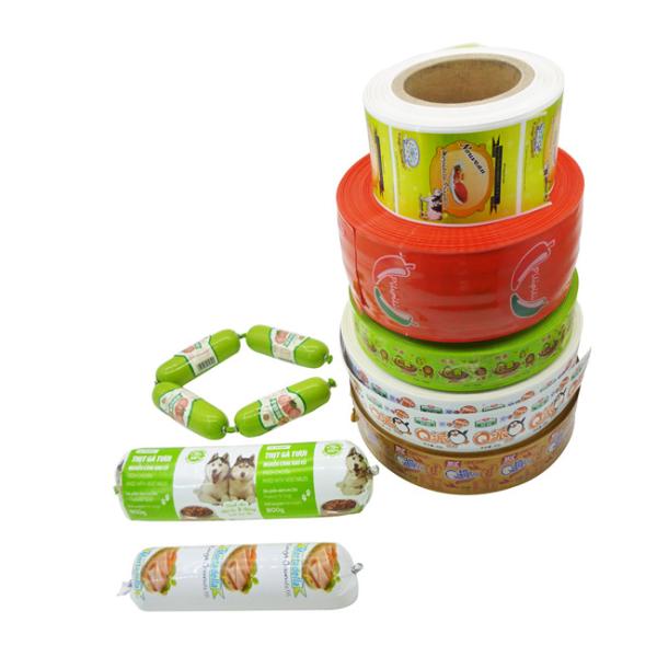 OEM low-cost wholesale plastic casings custom printing brand logo sausage color