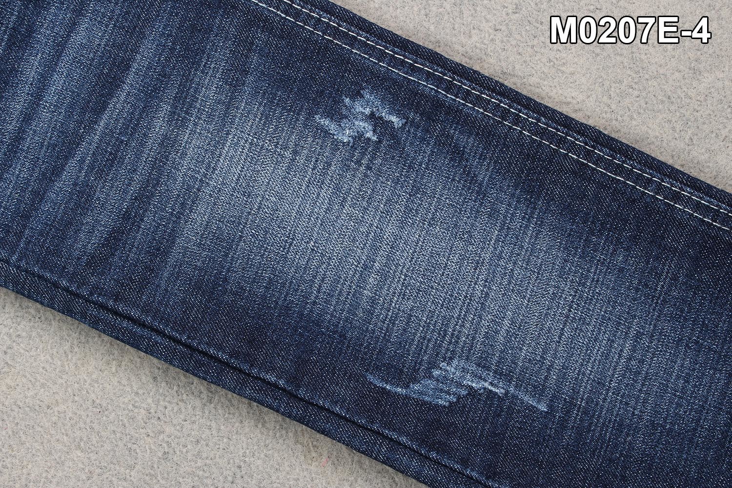 160cm Full Width 12.7Oz Cotton Polyester Spandex Denim Fabric With Crosshatch Slub