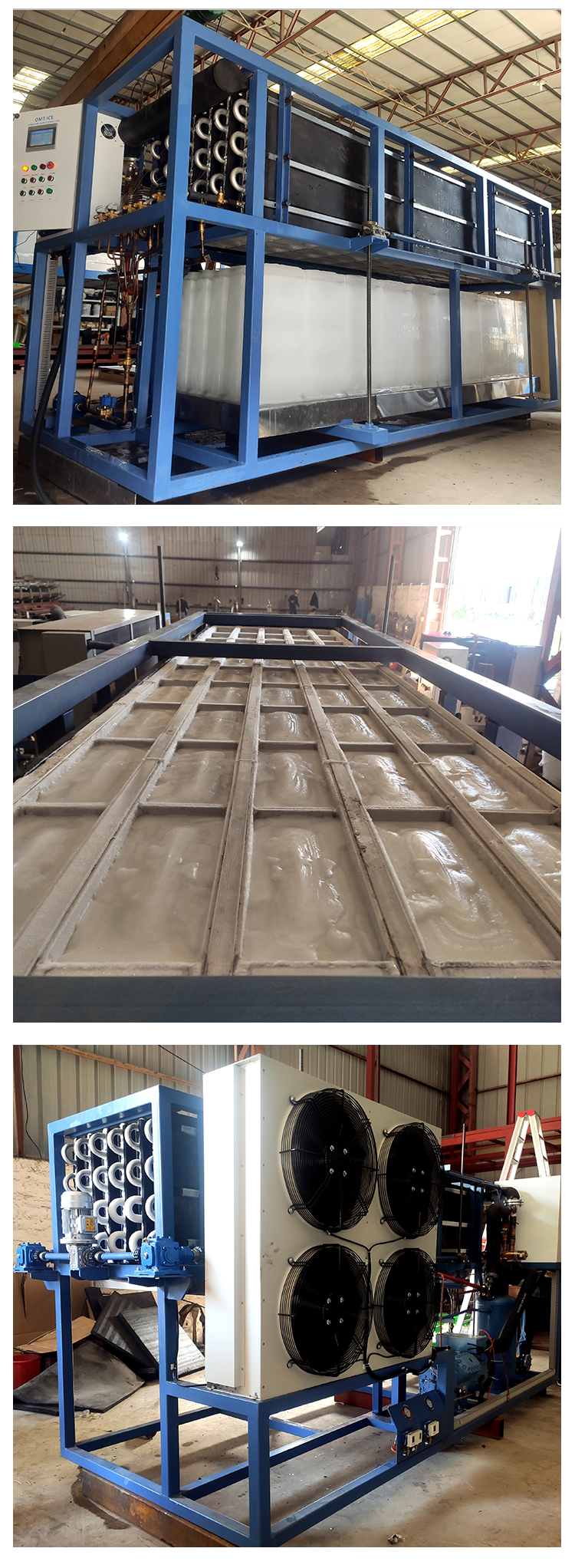 3 Tons Industrial Ice Block Maker For Restaurants And Food Processing