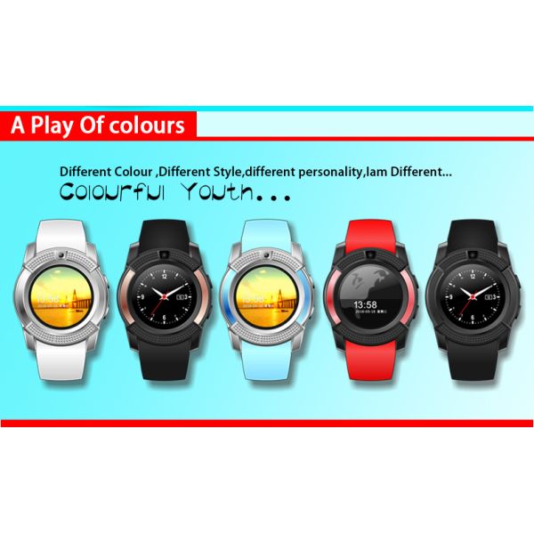Eraysun Sport Watch Anti-lost Smartwatch Support SIM TF Card Clock Smart Calling Watch Reloj Inteligente V8 Smart Watches