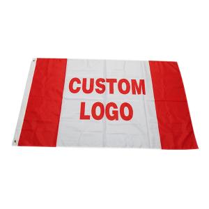 Digital Screen Printing Custom Advertising Flags 3X5ft Polyester