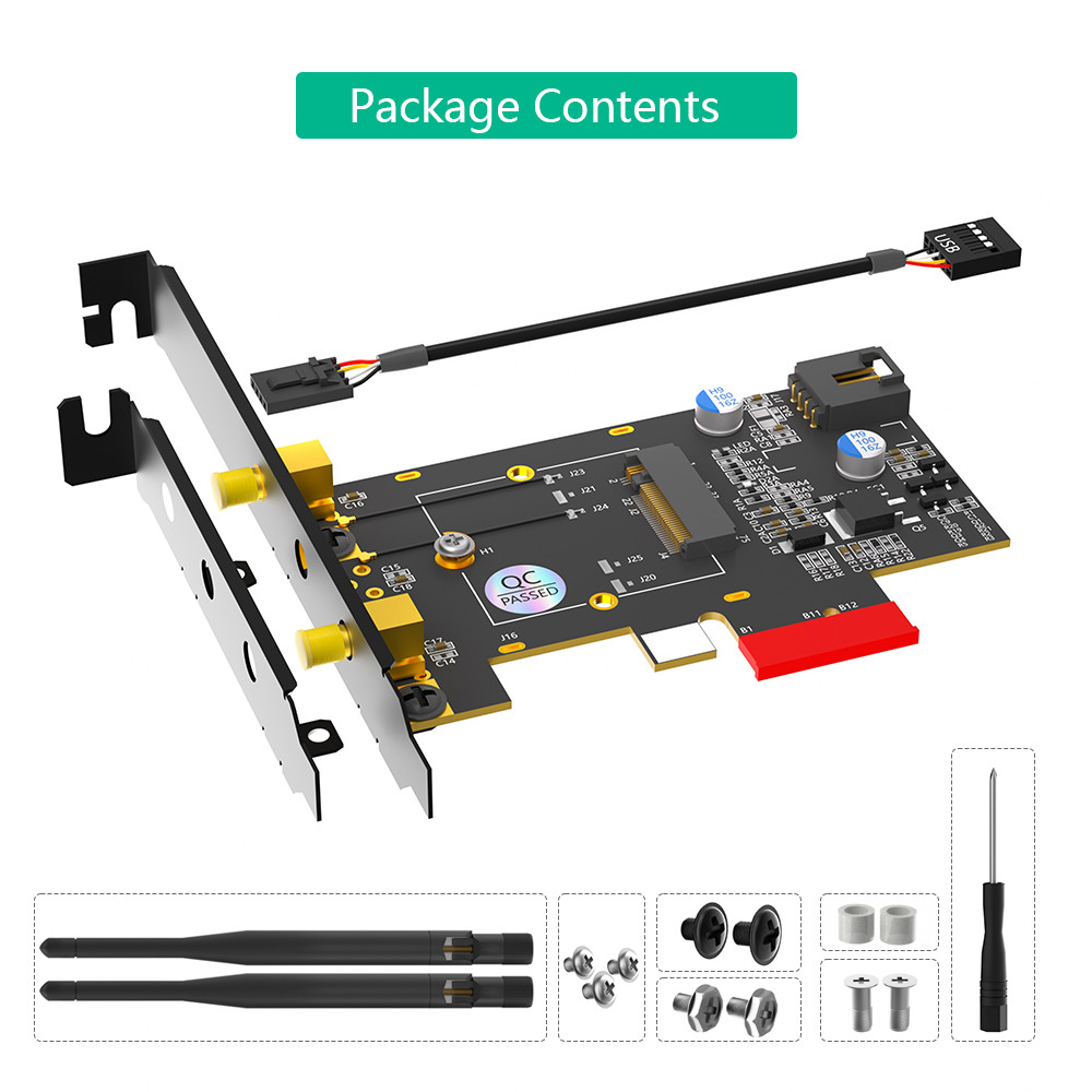 M.2 Key A to PCIe X1 Adpater The Perfect Solution for Faster WiFi Speeds