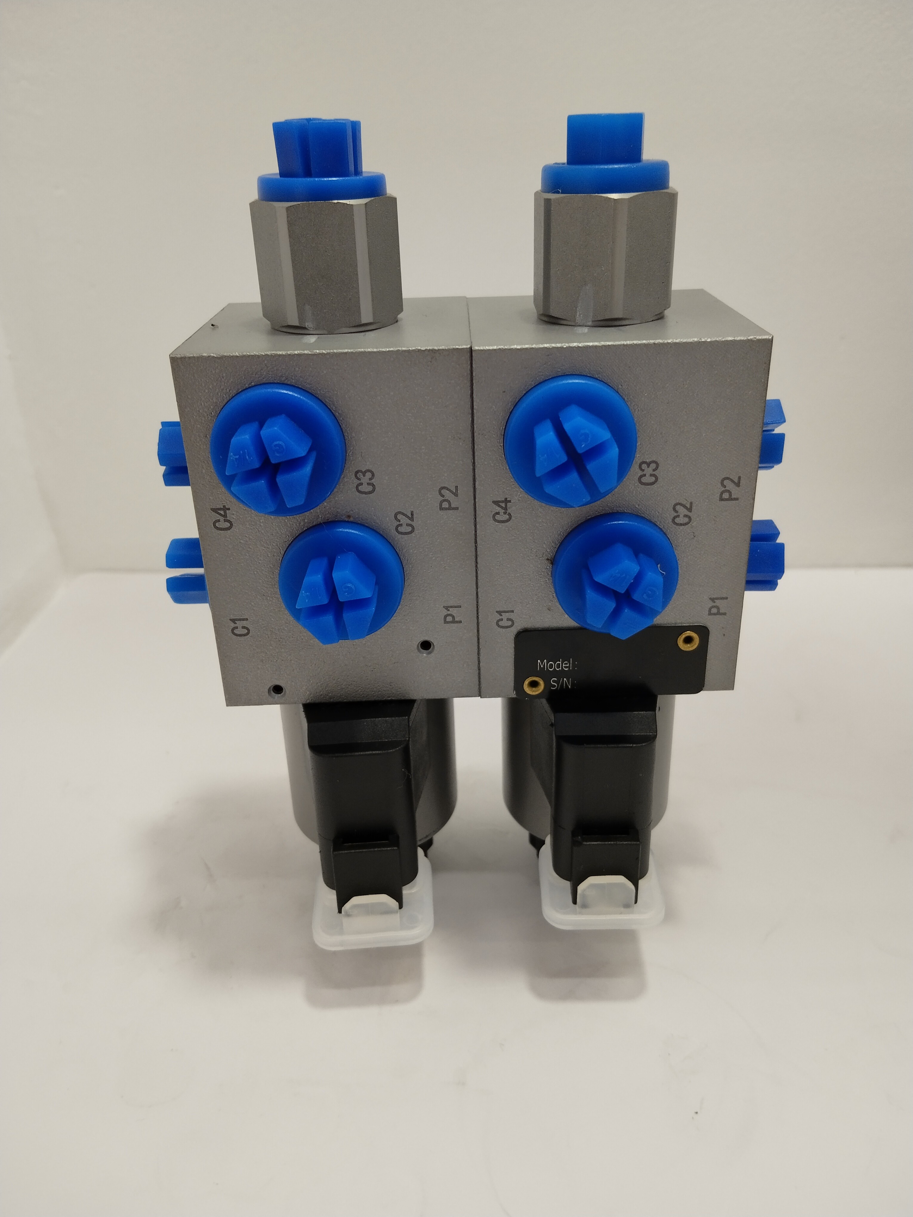 36W Electric Hydraulic Solenoid Valve 12v 6 Way 2 Position Double Valve