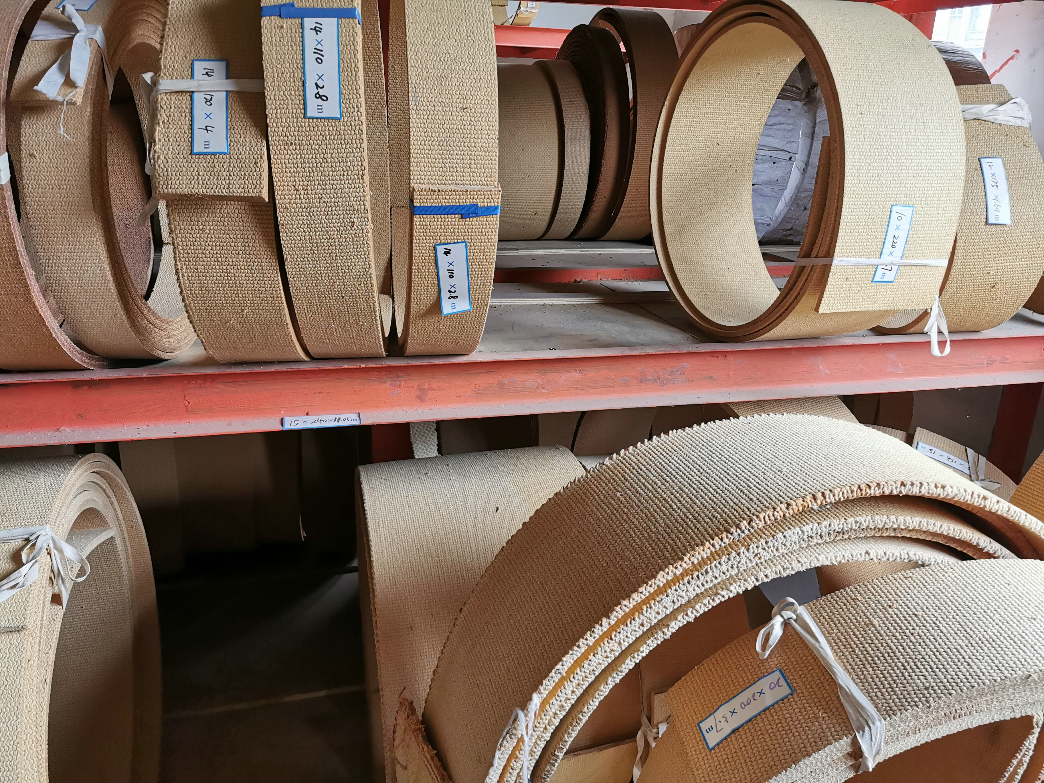 Brown Asbestos Free Woven Brake Roll Lining For Windlass Winch Anchor