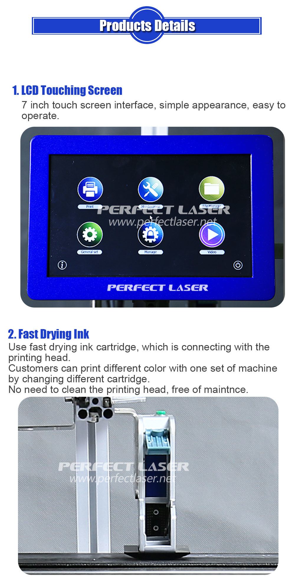 High Resolution Pipeline Inkjet Industrial Printers Fully Automatic Hp Technology