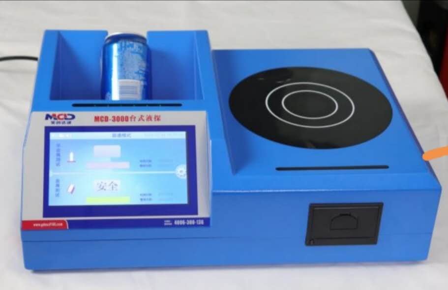 2021 Hotselling Desktop Dangerous liquid scanner detector MCD-3000 10W 7" TFT Screen Liquid Detector
