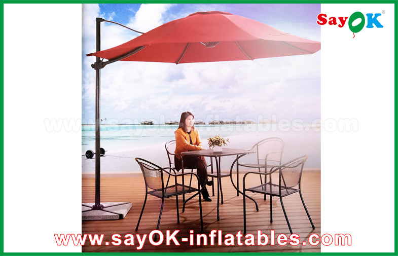 Pop Up Beach Tent Beach Outdoor Garden Sun Cantilever Patio Umbrella 190T Nylon Material