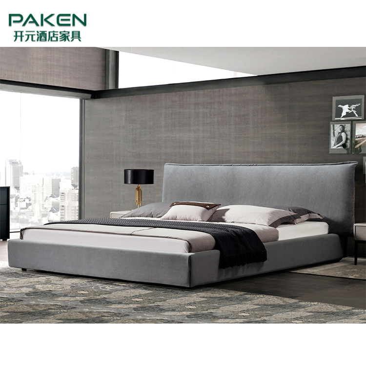 Customize Luxury Villa Furniture Bedroom Furniture & Popular Design Concise Style Bed