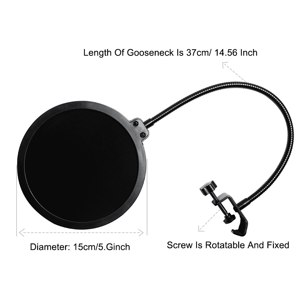 T20 V800 4lbs Desktop Mic Stand With Pop Filter , Usb Microphone With Stand