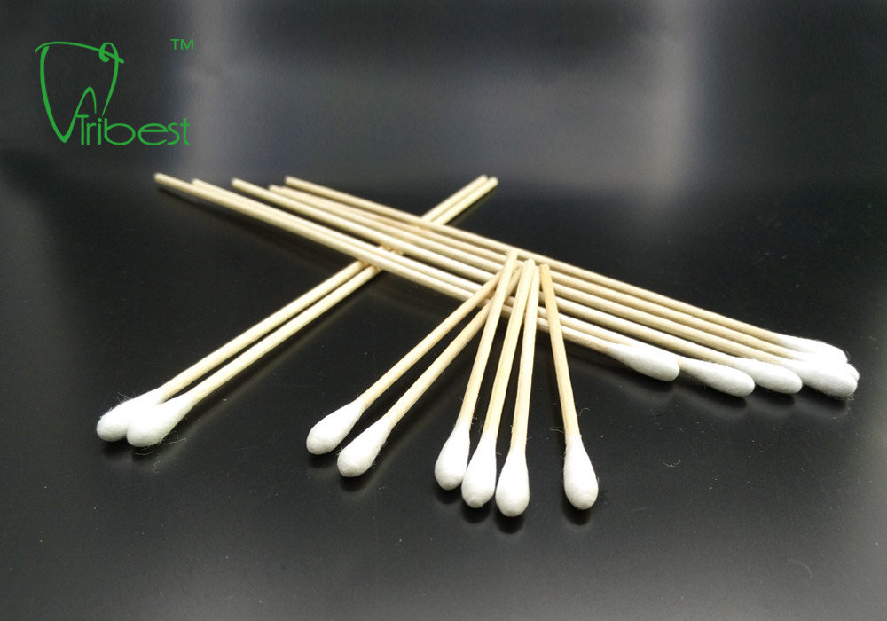 3 Inch Medical Cotton Tipped Applicators High Absorbency