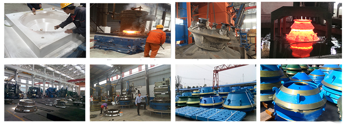 Wear Resistant Cone Crusher Parts Mn21cr2 Concave And Mantle Customized Design