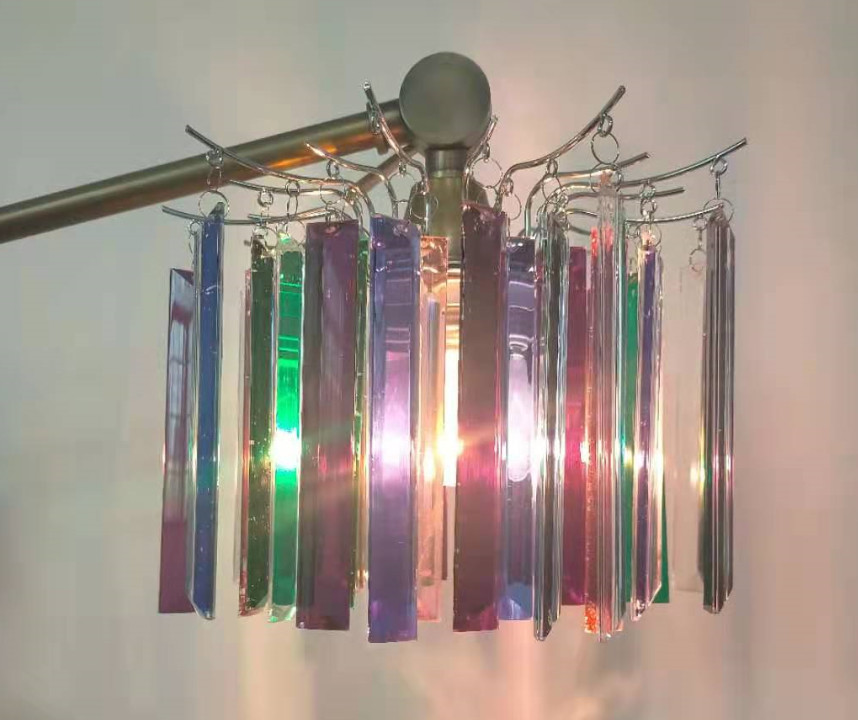 250*180MM Acrylic Beaded Pendant Shade DIY Chrome Plated For Frame