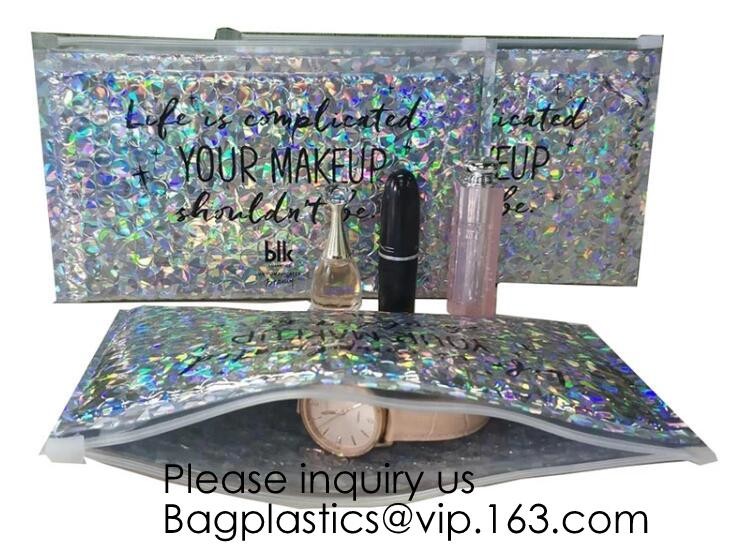 Colored PVC Film Bubble Bag/Special PVC k Bubble Bag/New Material Bubble Mailer With Zipper, bagease, bagplastics