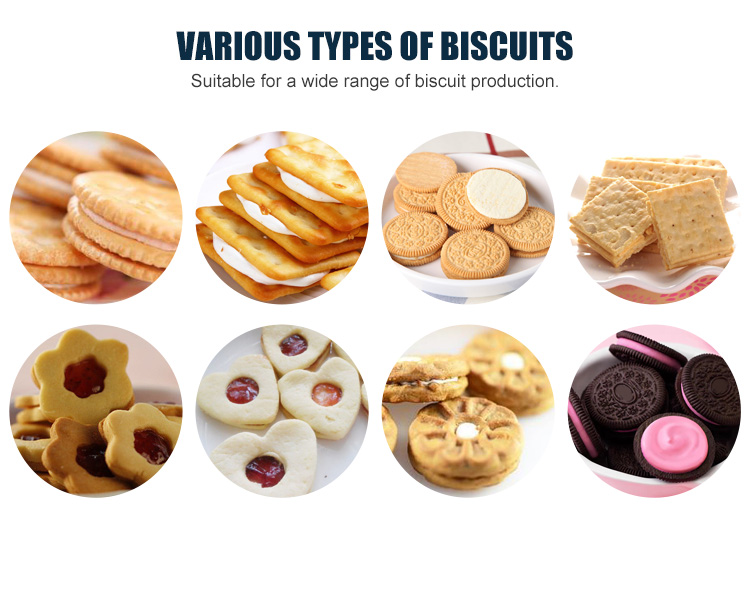 Cracker Sandwich Biscuit Manufacturing Machine , Automatic Cookie Making Machine High Quality