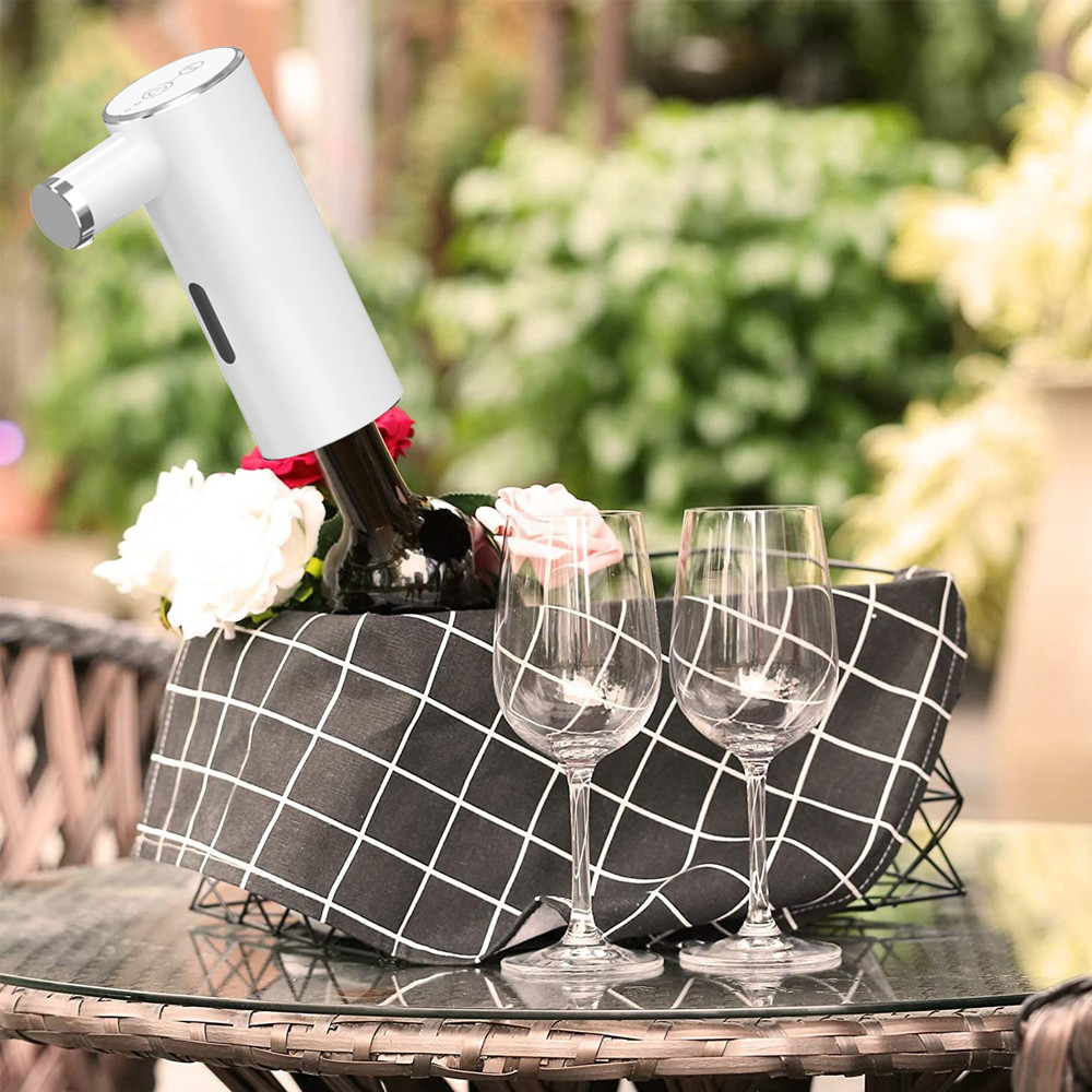 500mah Rechargeable Electric Wine Dispenser 2.5W Powerful ABS Stainless Steel Pump White/Black/Red