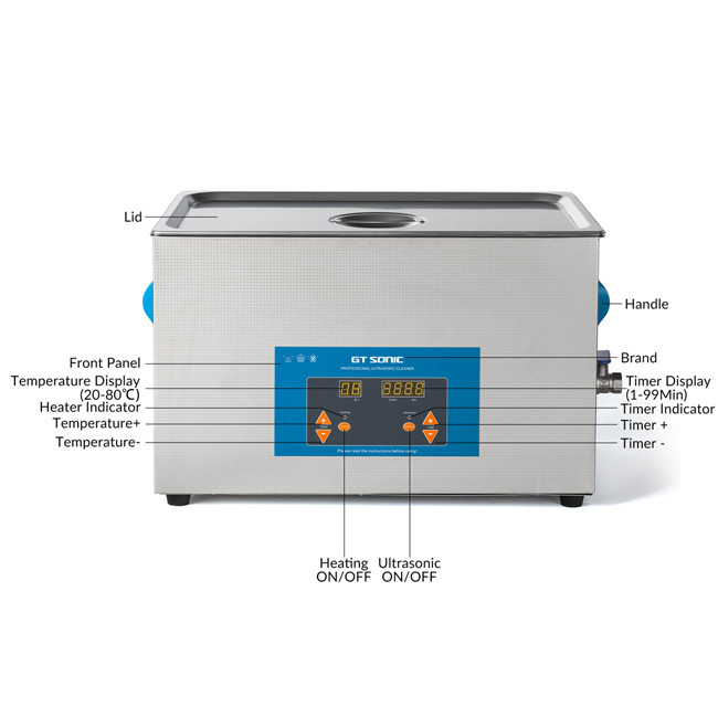 Classic Digital Ultrasonic Cleaner 20L 400W Ultrasound Cleaning Machine