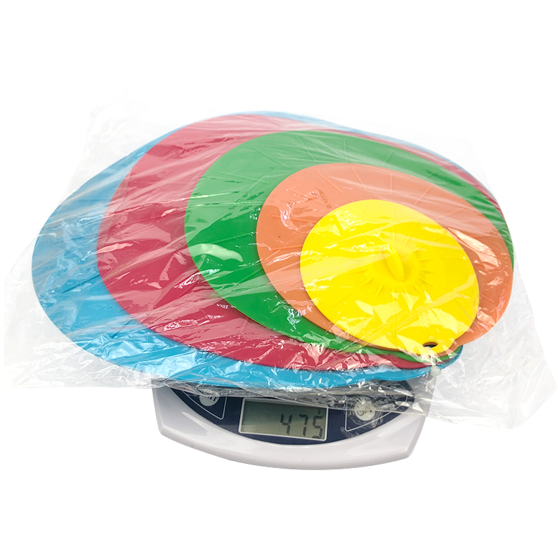 high quality durable economical best seller in amazon kitchen and household silicone 5 pieces stretch silicone suction lid