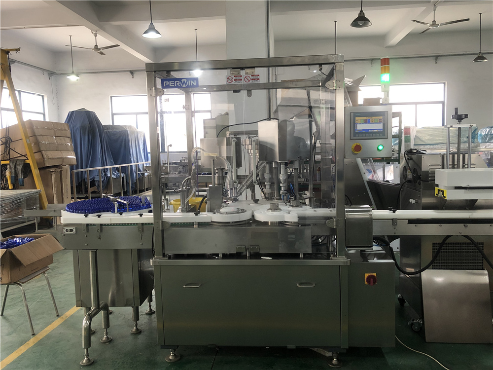 GMP 125ml Pharma Aseptic Rotary Bottle Filling Machine
