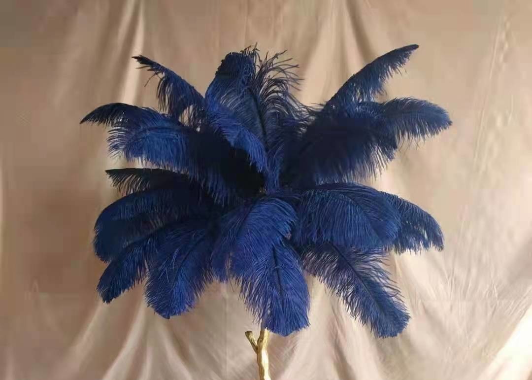 Colorful Light Luxury Floor Lamp Hotel Villa Feather Bedroom Standing Lamp Home Decor