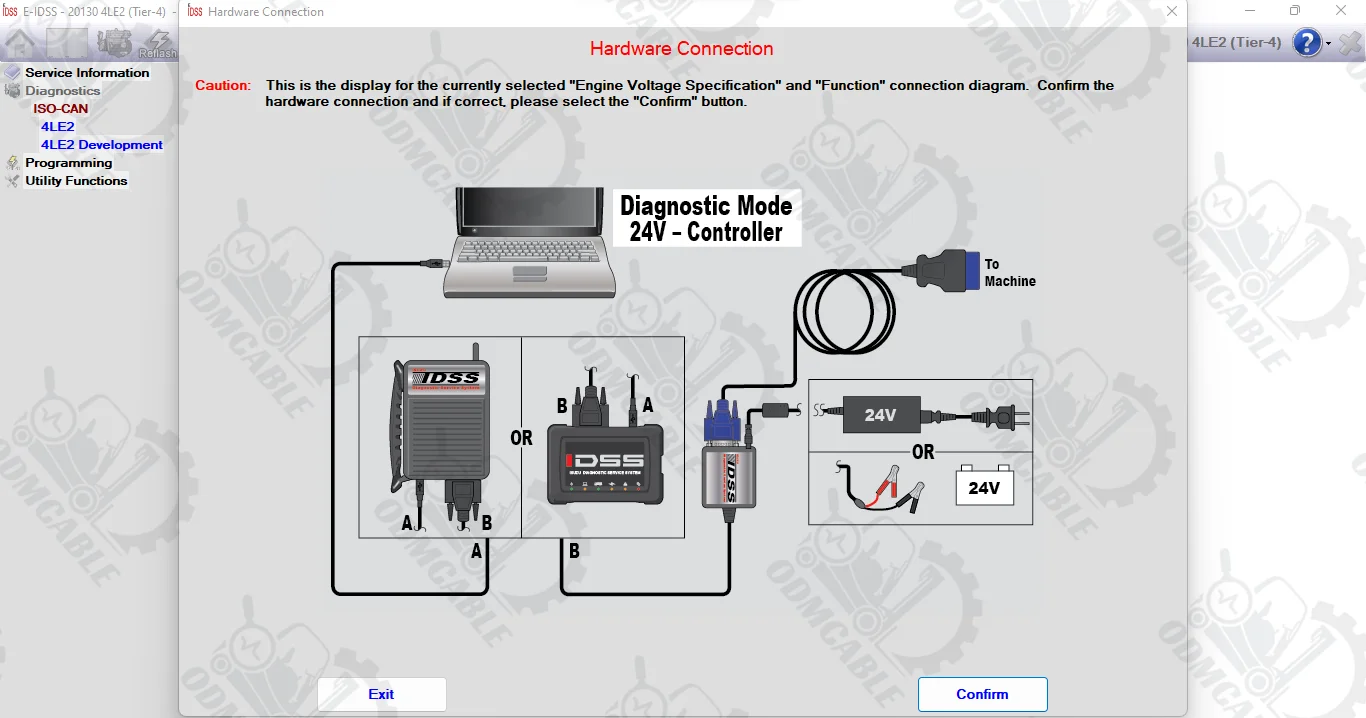 Truck Excavator For ISUZU IDSS III Diesel Engine Diagnostic Tool G-IDSS E-IDSS ISUZU Commercial Vehicles EURO6/EURO5