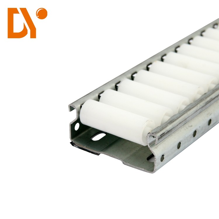 White Color Plastic Roller Track Cold Pressing / Rolling Rust Proof Custom Length