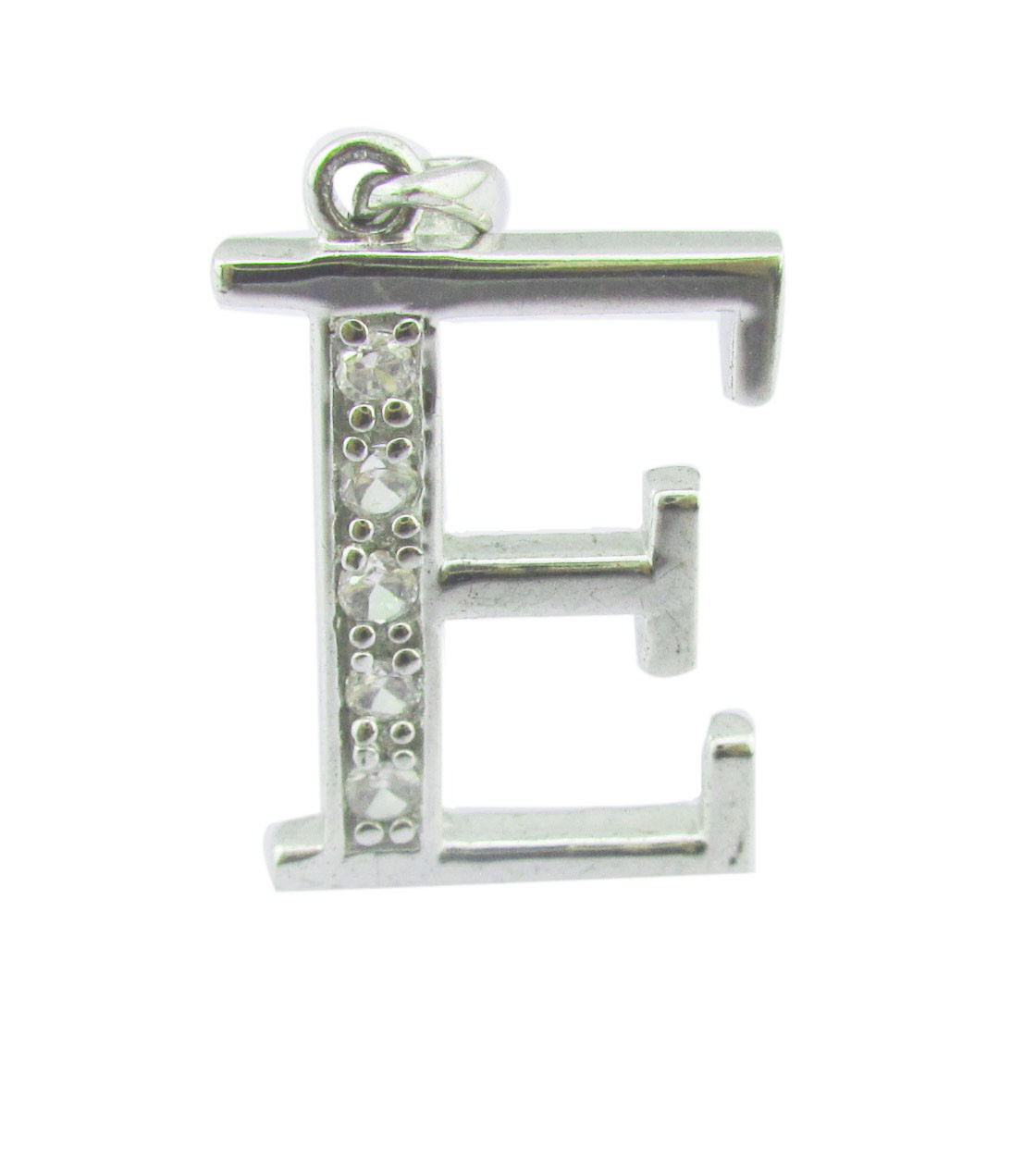 925 Silver CZ Pendant Stones 1.25mm/1.5mm And Alphabet Pendant For Pendant Silver Jewelry Pendant Logo Make