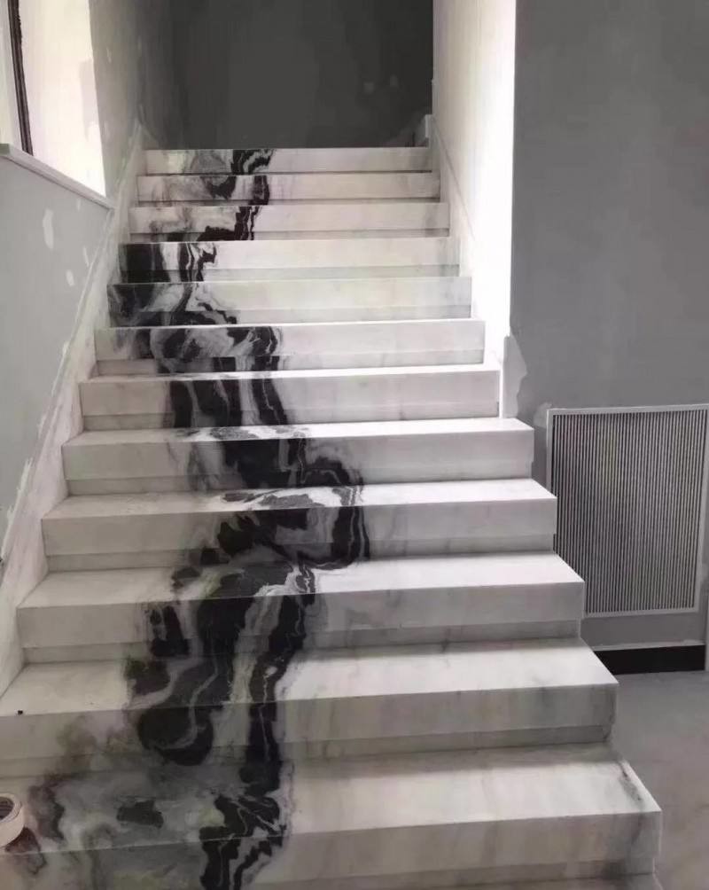 Stairs Tread Step And Risers China Factory Customized Size Marble Stone Slab Tile