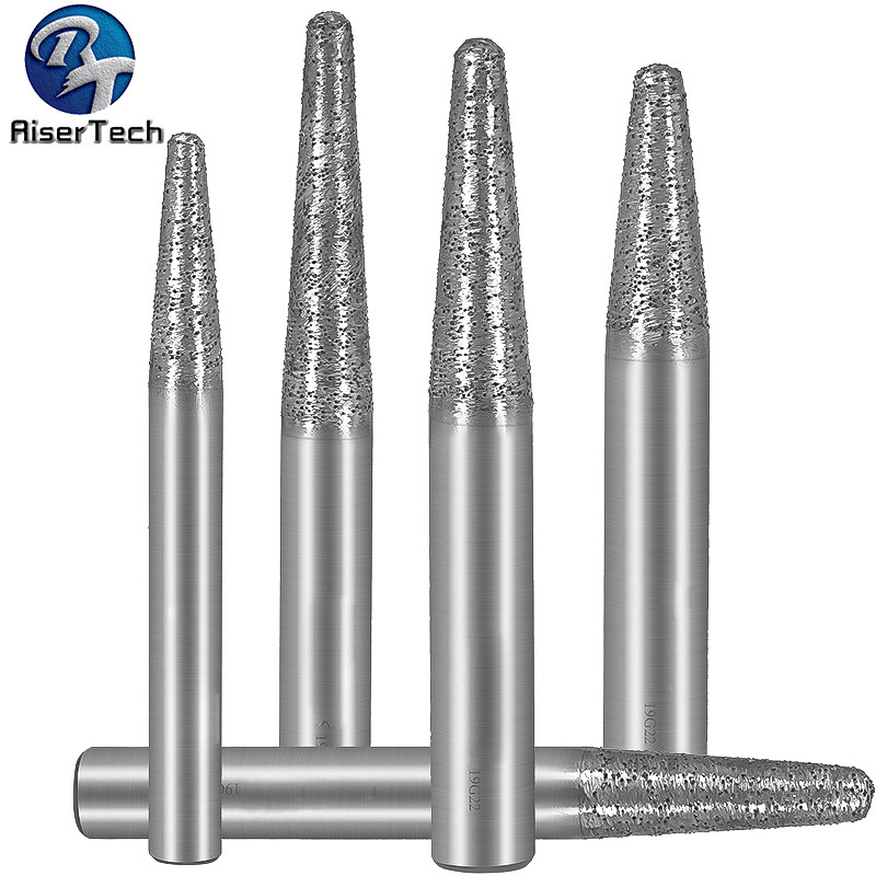 Frosting Sintering Marble Granite CNC Router Bits For Diamaond / Stone Cutting