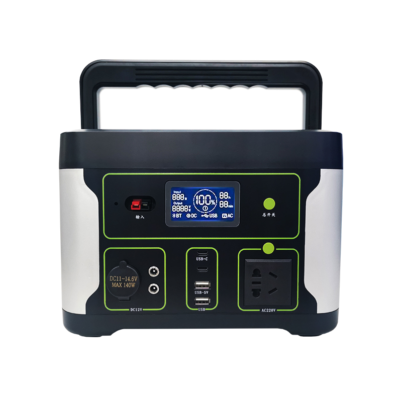 Lithium Portable Power Station Battery 600W AC DC Output With Solar Charging
