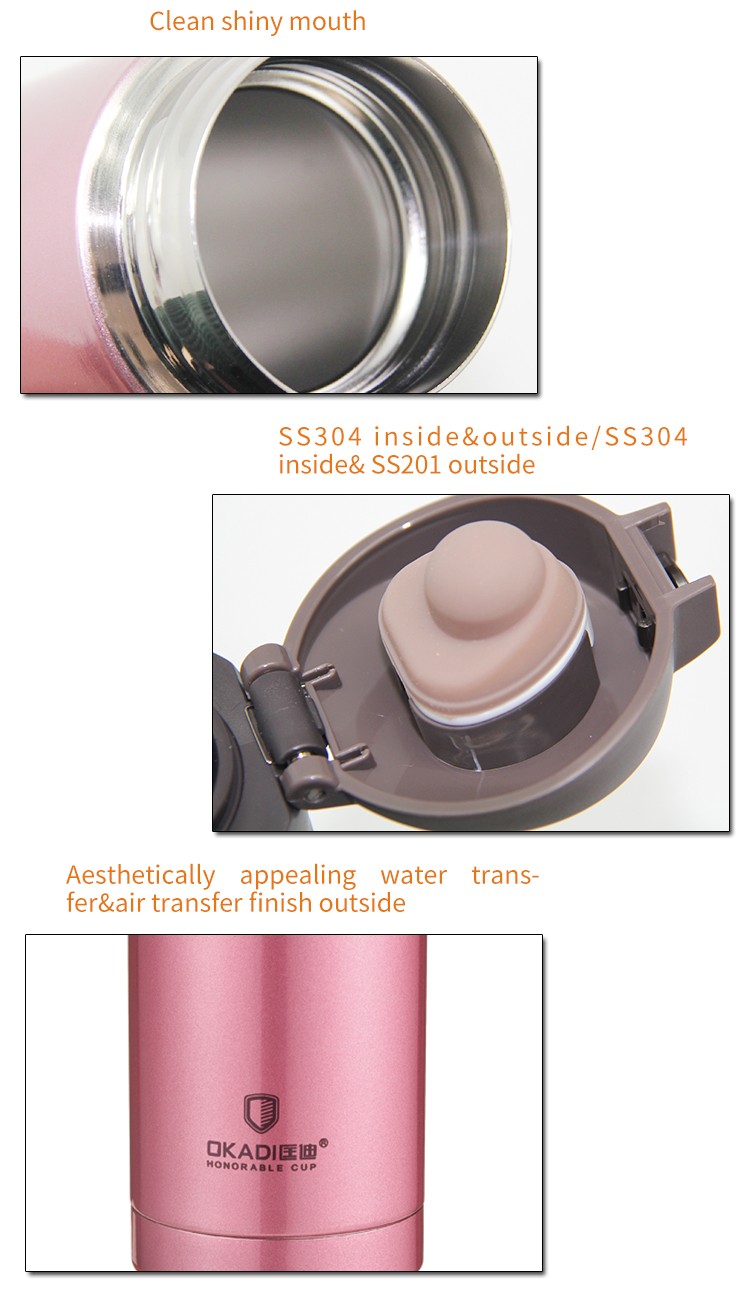 Hot selling Leisure office stainless steel vacuum bottle for office