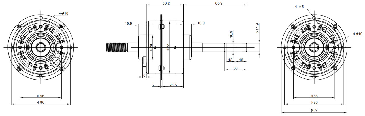 Metal Sheet Housing 12 Volt Air Vent BLDC Motor W7020