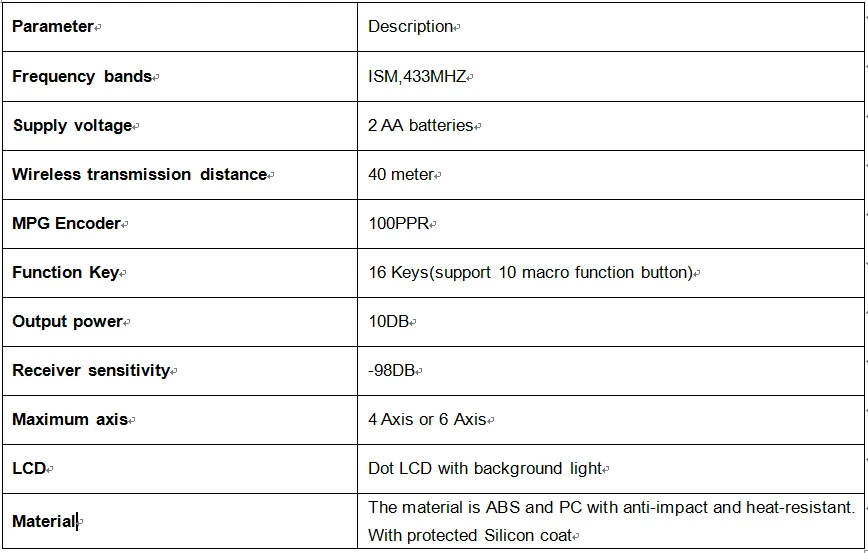 4/6 Axis CNC MPG Handwheel Wireless Mach3 For Lathe Machine WHB04B