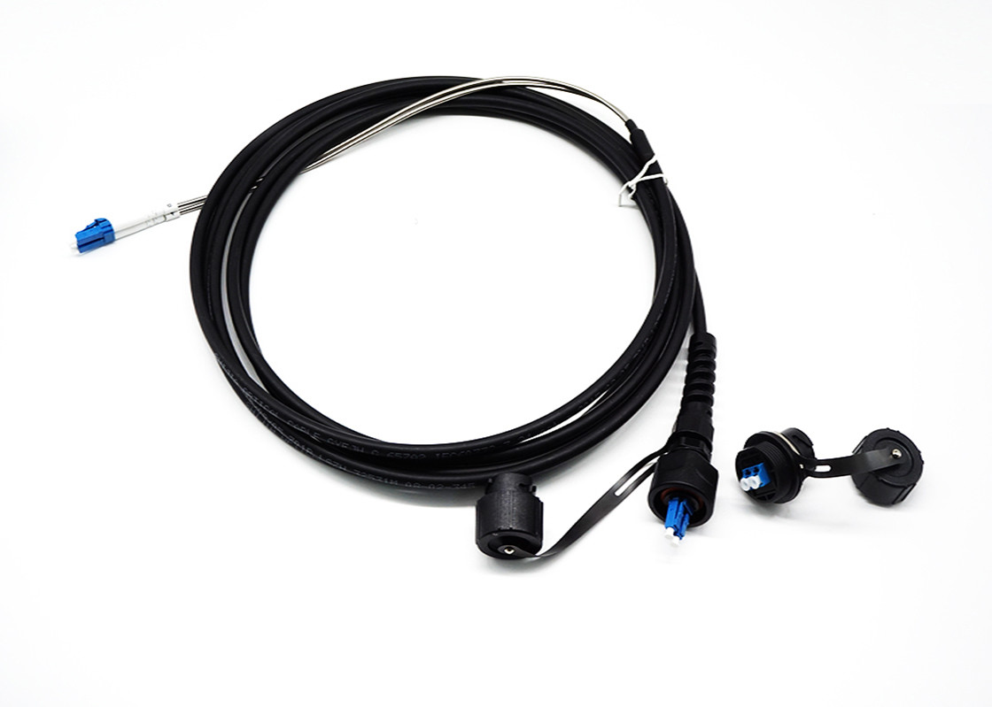 Waterproof IP66 Multimode Fiber Patch Cord Optical Fiber Jumper Against Miece