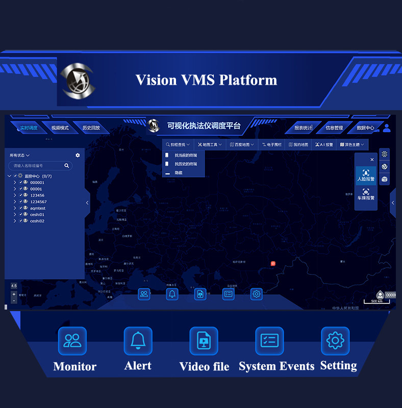 4G AI Body Camera DVR License Plate Detection Face Recognition With NFC Police Human DVR
