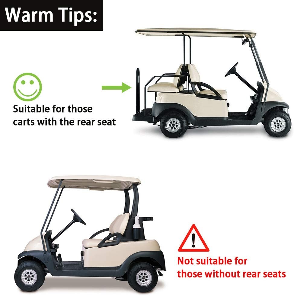 EZGO Yamaha Golf Cart Rear Seat Armrest With Cup Holder