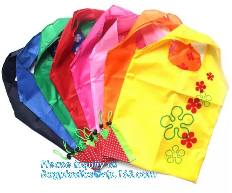 Promotion Custom Eco Friendly Sublimation Polyester Folding Shopping Bag,Promotional Sports Gym Sack Polyester Drawstrin