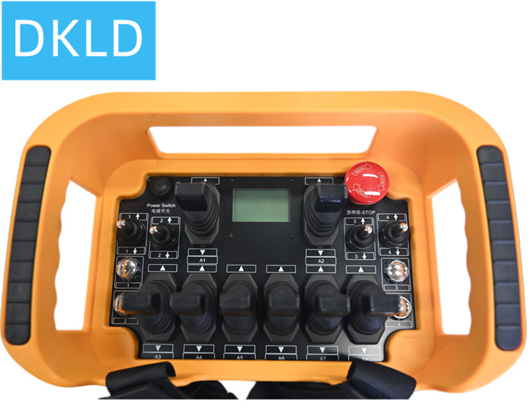 Eight single-axis proportional rods Wireless Remote Control for concrete pump truck