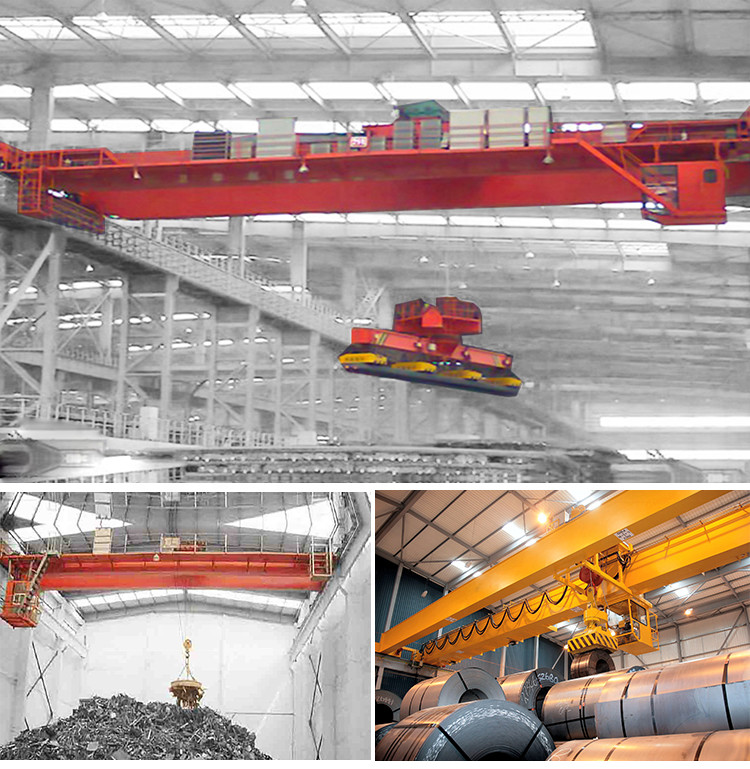Double Beam Overhead Shop Bridge Crane EOT Crane 5 Ton With Hanging Girder