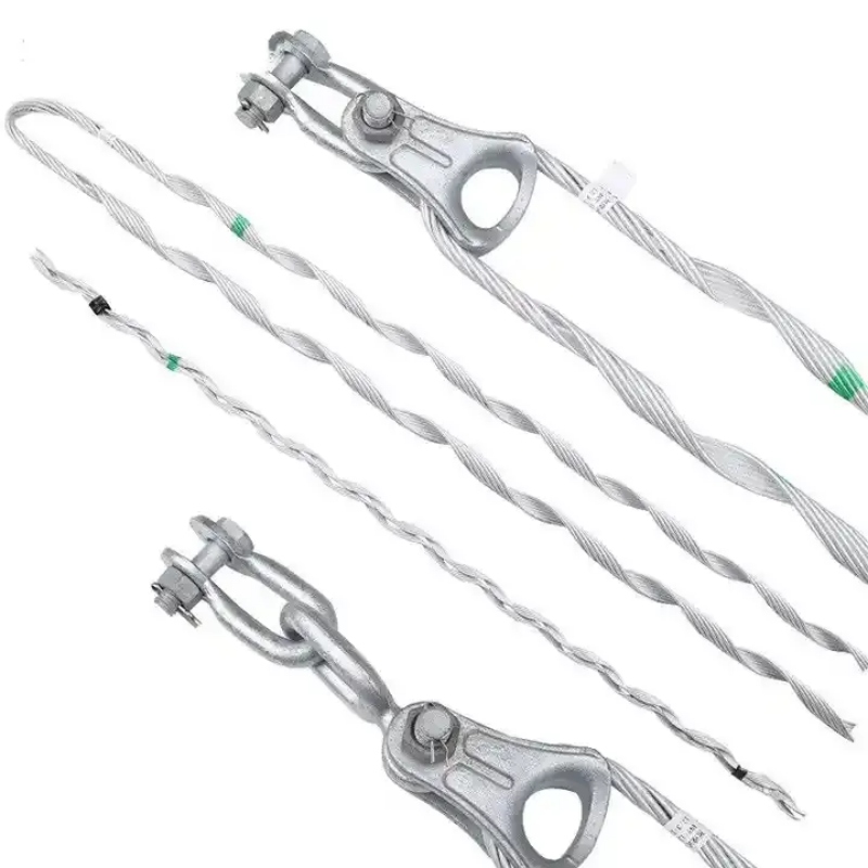 330*62*32 mm Fiber Tension Clamp Durable Bare Twisted Wire Line Fitting for ADSS Cable