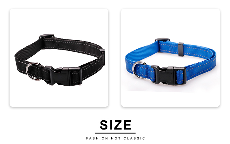 Luxury Large Pet Neck Collar Heavy Duty Adjustable Nylon Dog Collar