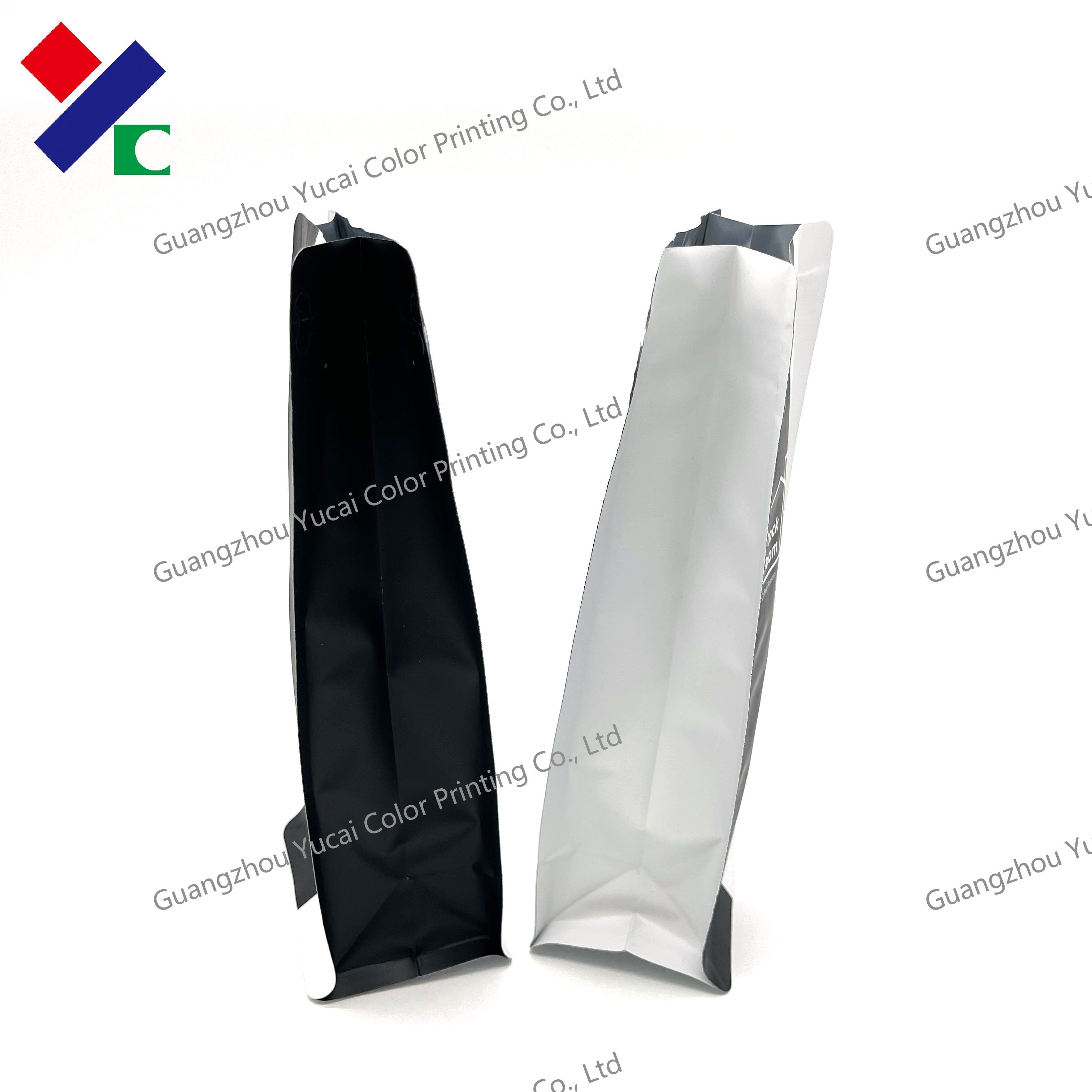 250g Zipper Coffee Packaging Pouches Matte Printing Aluminum Foil Flat Bottom Bags With Valve