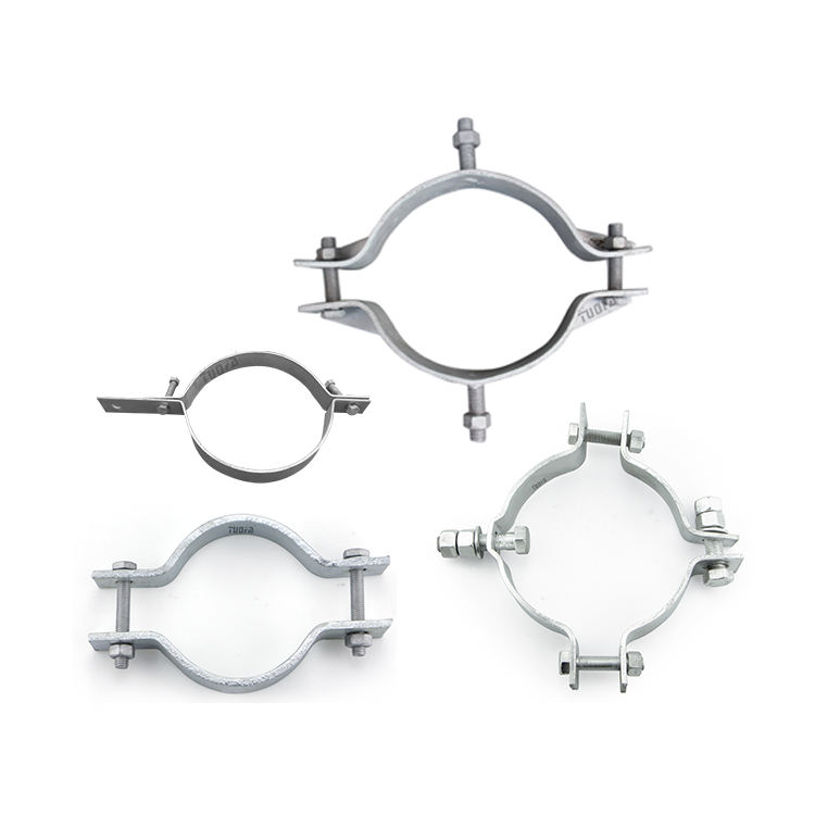 Electric Power Fitting Fastener Clamp Hold Hoop for and Hot Dip Galvanized Pole Clamp