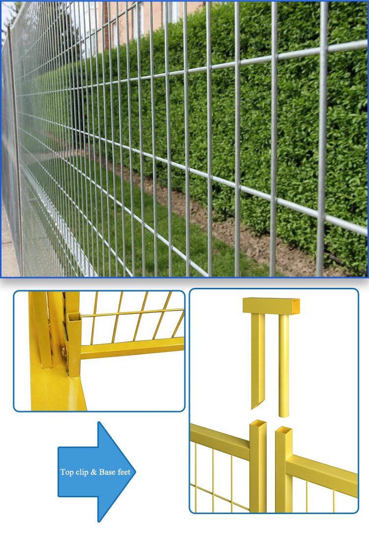 Steel 10ft X 6ft Fence Panels , 11ga Temp Site Fencing