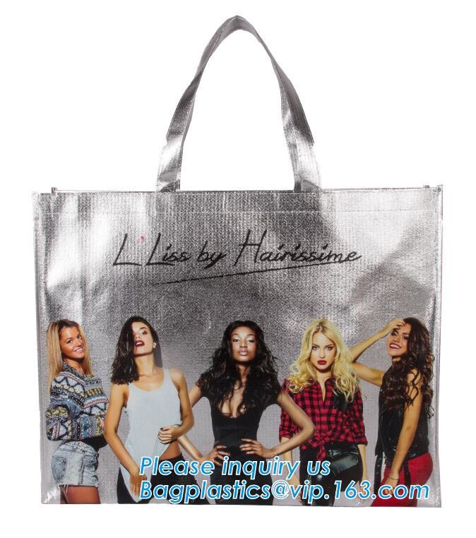 non-woven promotional shopping bag ultrasonic non woven bag, Custom printed tote non woven bag shopping shoulder bag pri