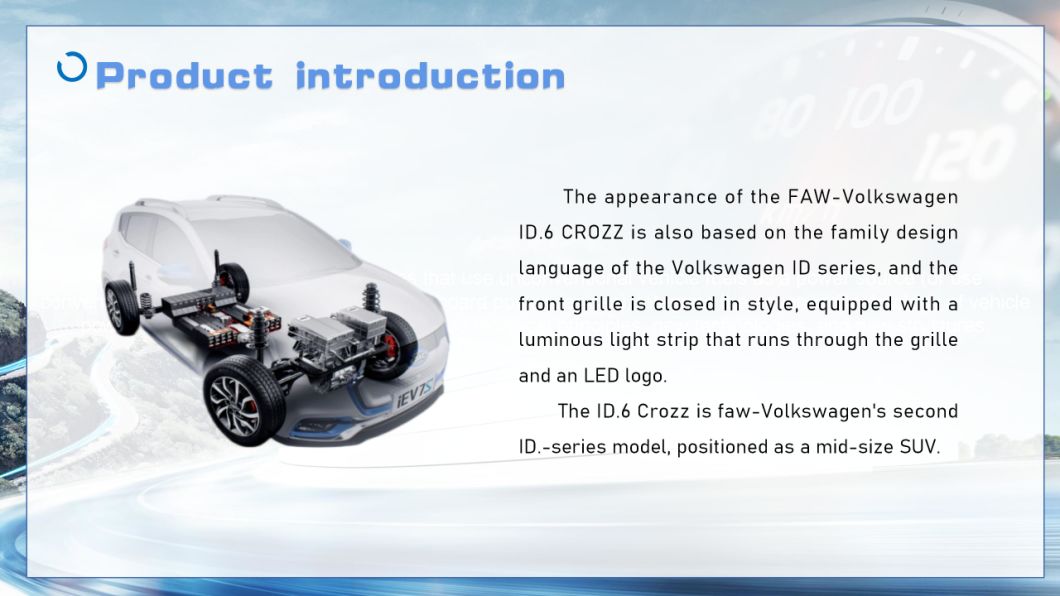 2022 VW ID6 Crozz PRO 160 Km/H 7 Seats Energy Volkswagen EV SUV Electric Vehicle Automobile