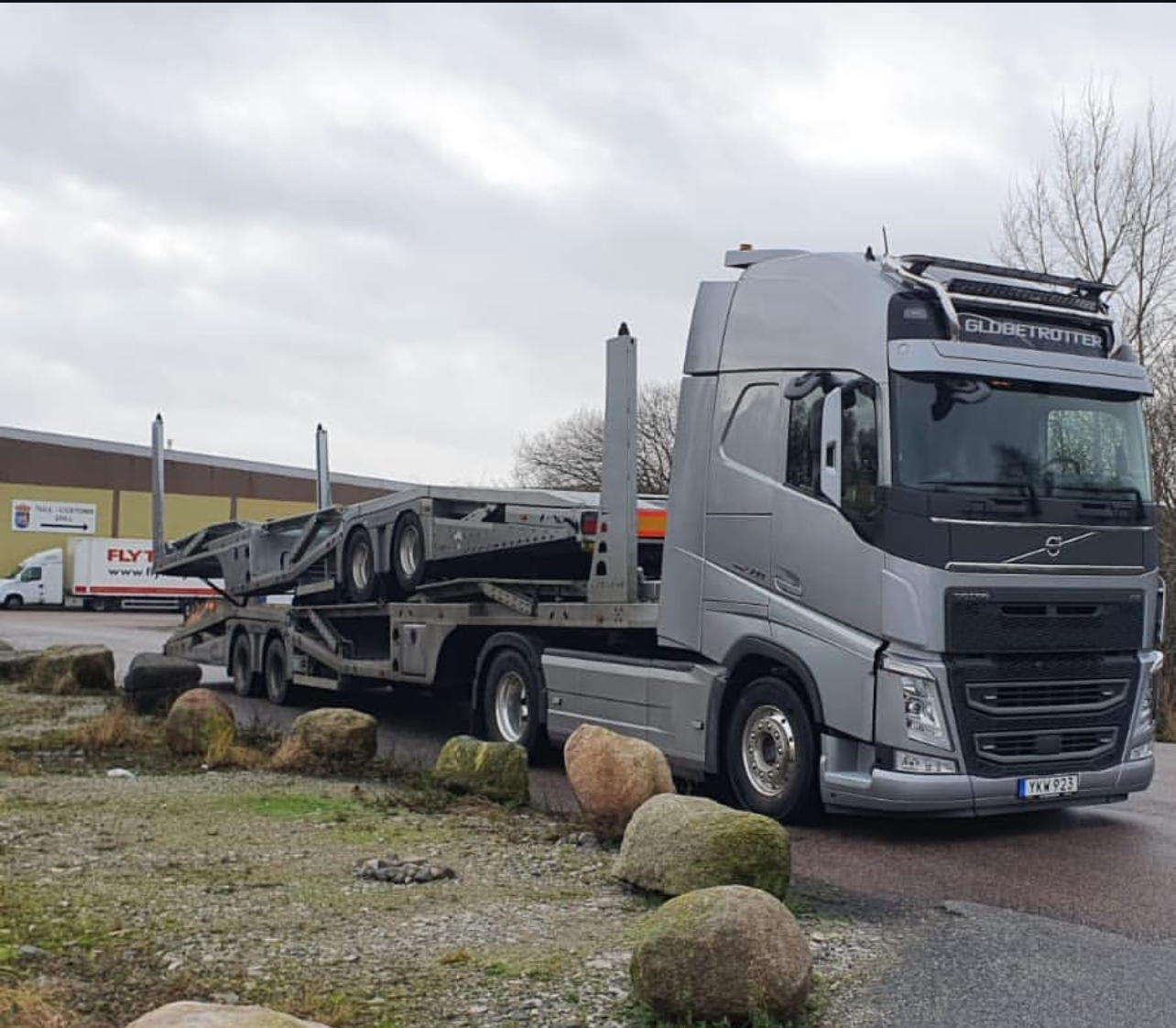 2/3 Axle Stainless Steel 6-10 Land Road Car Trailer Semi Utility Flatbed Carrier Trailer