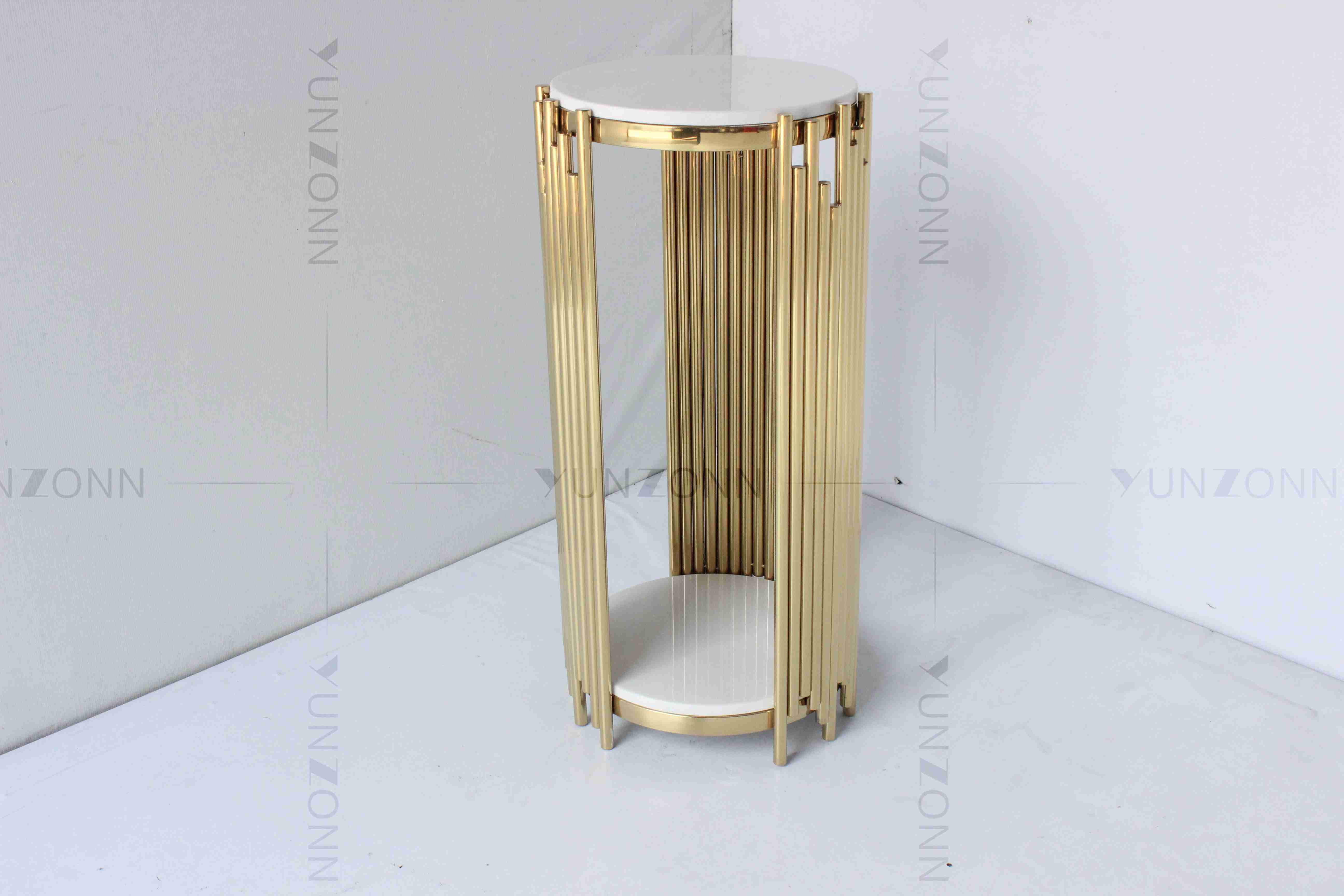 Irregular Strip Small Console Table Simple Modern Iron Stainless Steel Frame