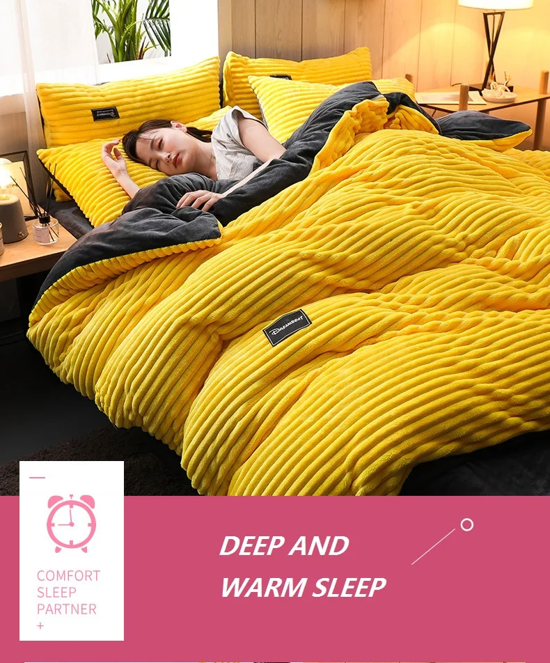 Customized Queen King Size Bed Sheet Quilt Cover Bedding Set in 4 Grade Color Fastness